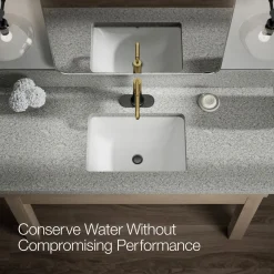 Single-handle bathroom sink faucet, 0.5 gpm