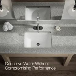Single-handle bathroom sink faucet, 0.5 gpm