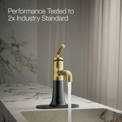 Single-handle bathroom sink faucet, 0.5 gpm