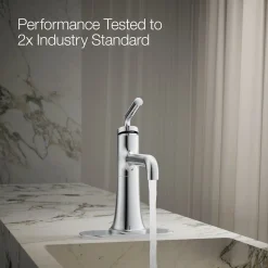 Single-handle bathroom sink faucet, 1.2 gpm