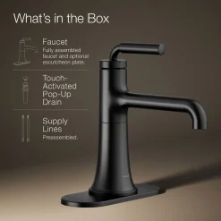 Single-handle bathroom sink faucet, 1.2 gpm