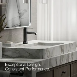 Single-handle bathroom sink faucet, 1.2 gpm