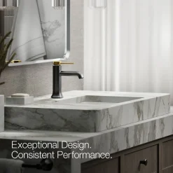 Single-handle bathroom sink faucet, 1.2 gpm