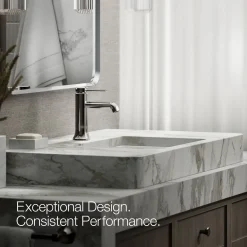 Single-handle bathroom sink faucet, 1.2 gpm