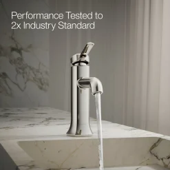 Single-handle bathroom sink faucet, 1.2 gpm