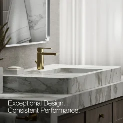 Single-handle bathroom sink faucet, 1.0 gpm