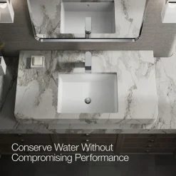 Single-handle bathroom sink faucet, 1.0 gpm