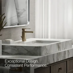 Single-handle bathroom sink faucet, 1.2 gpm