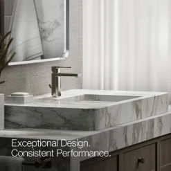 Single-handle bathroom sink faucet, 1.2 gpm