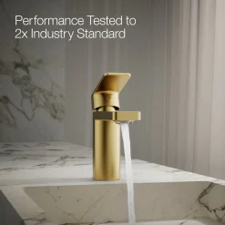 Single-handle bathroom sink faucet, 1.2 gpm