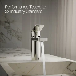 Single-handle bathroom sink faucet, 1.2 gpm