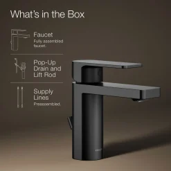 Single-handle bathroom sink faucet, 1.2 gpm