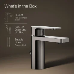 Single-handle bathroom sink faucet, 1.2 gpm