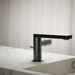 Single-handle bathroom sink faucet with Cylindrical handle, 1.2 gpm