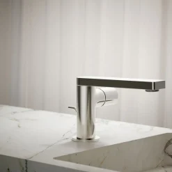Single-handle bathroom sink faucet with Cylindrical handle, 1.2 gpm