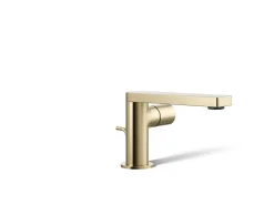 Single-handle bathroom sink faucet with Cylindrical handle, 1.2 gpm