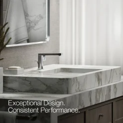 Single-handle bathroom sink faucet with Lever handle, 1.2 gpm