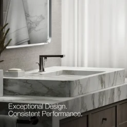 Single-handle bathroom sink faucet with Lever handle, 1.2 gpm