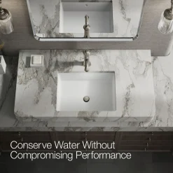 Single-handle bathroom sink faucet, 1.2 gpm