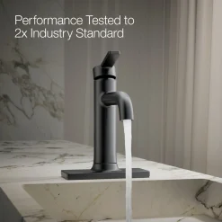 Single-handle bathroom sink faucet, 1.2 gpm