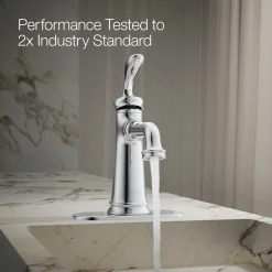 Single-handle bathroom sink faucet, 1.2 gpm