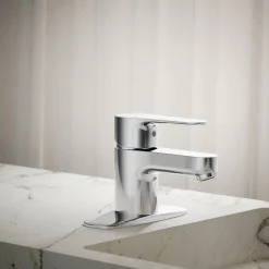 Single-handle bathroom sink faucet, 1.2 gpm