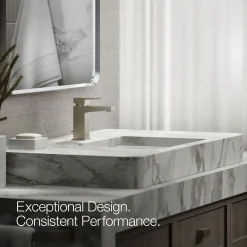 Single-handle bathroom sink faucet, 1.2 gpm