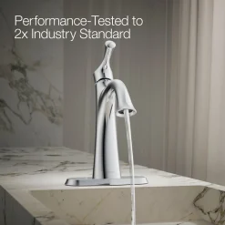 Single-handle bathroom sink faucet, 1.2 gpm