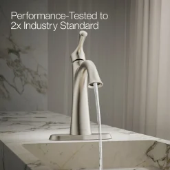 Single-handle bathroom sink faucet, 1.2 gpm