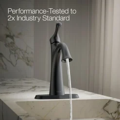 Single-handle bathroom sink faucet, 1.2 gpm