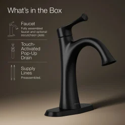 Single-handle bathroom sink faucet, 1.2 gpm