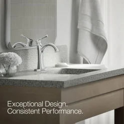 Single-handle bathroom sink faucet, 1.2 gpm