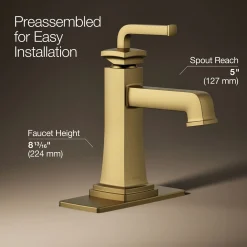 Single-handle bathroom sink faucet, 1.2 gpm
