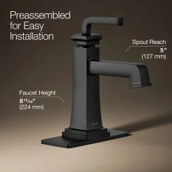 Single-handle bathroom sink faucet, 1.2 gpm