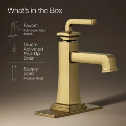 Single-handle bathroom sink faucet, 1.2 gpm