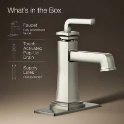 Single-handle bathroom sink faucet, 1.2 gpm
