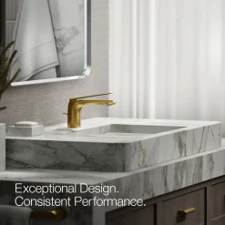 Single-handle bathroom sink faucet, 1.2 gpm