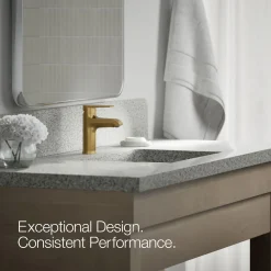 Single-handle bathroom sink faucet, 1.2 gpm