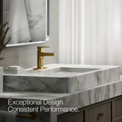 Single-handle bathroom sink faucet, 1.2 gpm