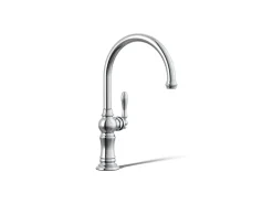 Single-handle kitchen sink faucet