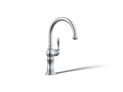 Single-handle kitchen sink faucet