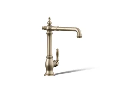 Single-handle kitchen sink faucet