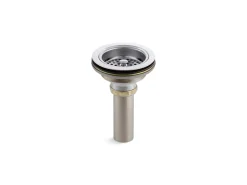 Sink drain and strainer with tailpiece