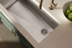 Sink drain and strainer with tailpiece