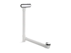 Slotted overflow bath drain
