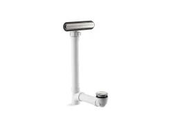 Slotted overflow bath drain