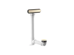 Slotted overflow bath drain