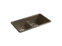 Smart Divide® 33" top-/undermount double-bowl kitchen sink