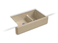 Smart Divide® 35-3/4" undermount double-bowl farmhouse kitchen sink