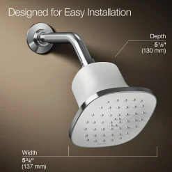 Square single-function filtered showerhead, 1.75 gpm